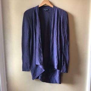 Purple Eileen Fisher cardigan